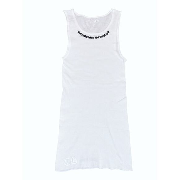 Chrome Hearts Other - Chrome Hearts New Love You White Ribbed Tank Under Shirt Large